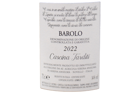 BAROLO DOCG CERVIANO-MERLI 2022 - COGLI L'ATTIMO