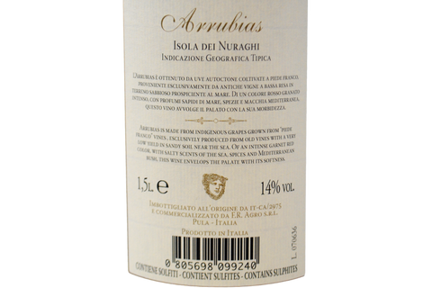 ISOLA DEI NURAGHI IGT "ARRUBIAS - PIEDE FRANCO" 2006 MAGNUM - FEUDI DELLA MEDUSA