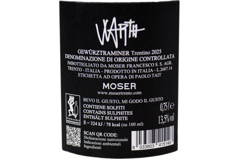 TRENTINO DOC GEWÜRZTRAMINER "WARTH" 2025 - MOSER
