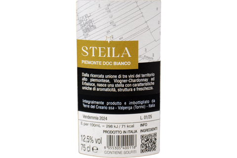 PIEMONTE DOC BIANCO "STEILA" 2024 - TERRE DEL CREARIO