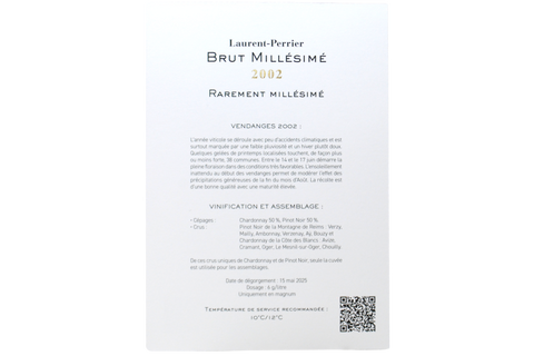 CHAMPAGNE BRUT MILLÉSIMÉ 2002 "RAREMENT MILLÉSIMÉ" MAGNUM CASSA LEGNO - LAURENT PERRIER