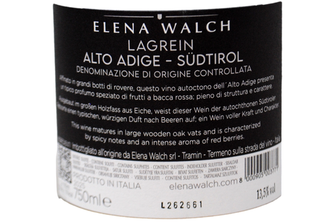ALTO ADIGE - SÜDTIROL DOC LAGREIN 2025 - ELENA WALCH