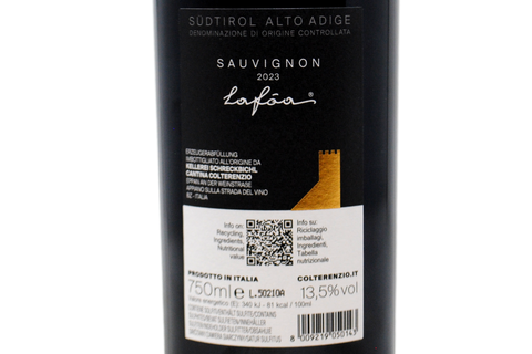 SÜDTIROL–ALTO ADIGE DOC SAUVIGNON "LAFÔA" 2023 - COLTERENZIO