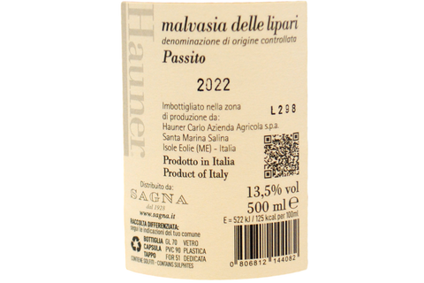 MALVASIA DELLE LIPARI DOC PASSITO 2022 - HAUNER
