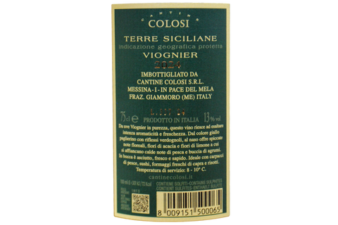 VIOGNIER TERRE SICILIANE IGP 2024 - CANTINE COLOSI