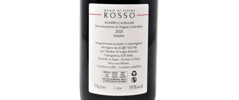 ALGHERO CAGNULARI DOC RISERVA "MAGIA DI ESSERE ROSSO" 2021 - MAGIA DI ESSERE
