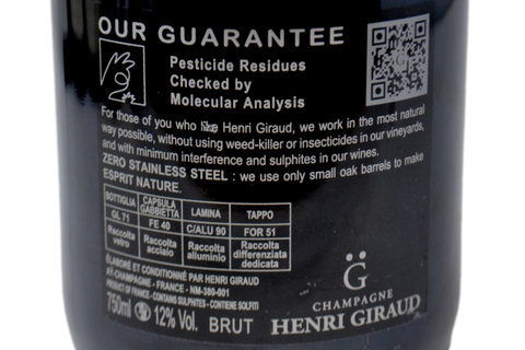 CHAMPAGNE BRUT “ESPRIT NATURE” - HENRI GIRAUD