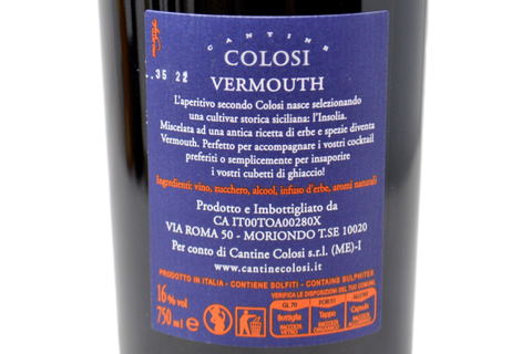 VERMOUTH ROSSO "SEI UN VERMUT" - CANTINE COLOSI