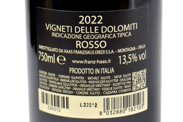 VIGNETI DELLE DOLOMITI IGT ROSSO "SOFI" 2022 - FRANZ HAAS