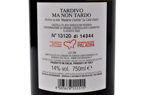 VERDICCHIO DEI CASTELLI DI JESI DOC RISERVA "TARDIVO MA NON TARDO" 2020 - STEFANO ANTONUCCI