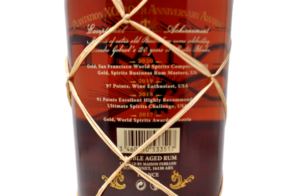 BARBADOS RUM EXTRA OLD PLANTATION XO 20TH ANNIVERSARY AWARDS 1,75L - MAISON FERRAND