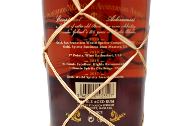 BARBADOS RUM EXTRA OLD PLANTATION XO 20TH ANNIVERSARY AWARDS 1,75L - MAISON FERRAND