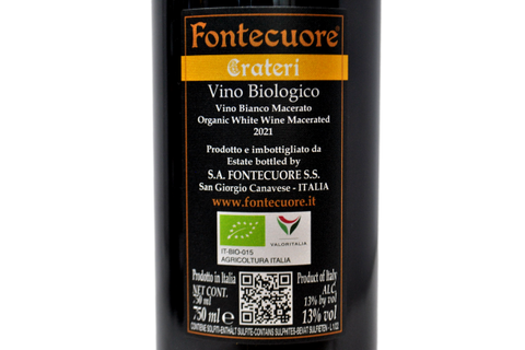 100% ERBALUCE DI CALUSO MACERATO "CRATERI" 2021 - FONTECUORE