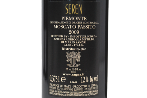 MOSCATO PASSITO PIEMONTE DOC 2009 (0,375 L) - SEREN