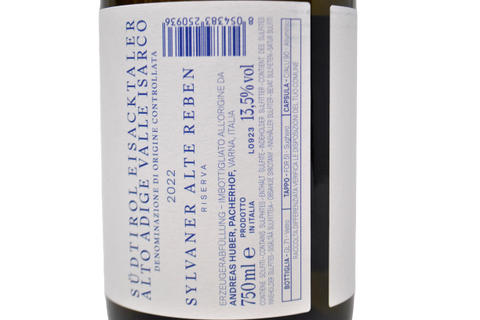 SYLVANER ALTE REBEN ALTO ADIGE VALLE ISARCO DOC RISERVA VECCHIE VIGNE 2022 - PACHER HOF