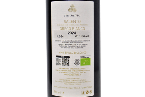 SALENTO IGP GRECO BIANCO BIO 2024 - L'ARCHETIPO