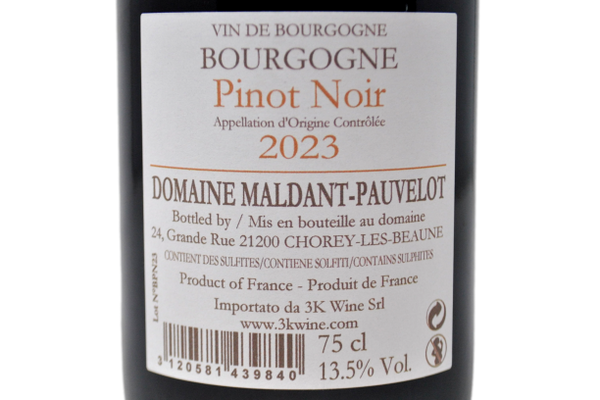 BOURGOGNE PINOT NOIR 2023 - DOMAINE MALDANT PAUVELOT