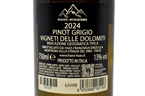 VIGNETI DELLE DOLOMITI IGT PINOT GRIGIO 2024 - FRANZ HAAS