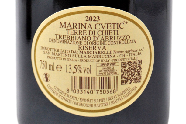 TERRE DI CHIETI TREBBIANO D'ABRUZZO RISERVA DOC 2023 - MARINA CVETIC