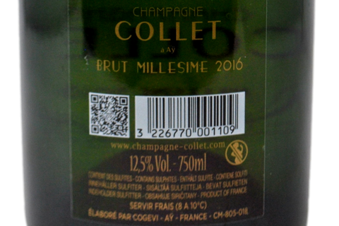 CHAMPAGNE BRUT PREMIER CRU MILLÉSIMÉ 2016 - CHAMPAGNE COLLET