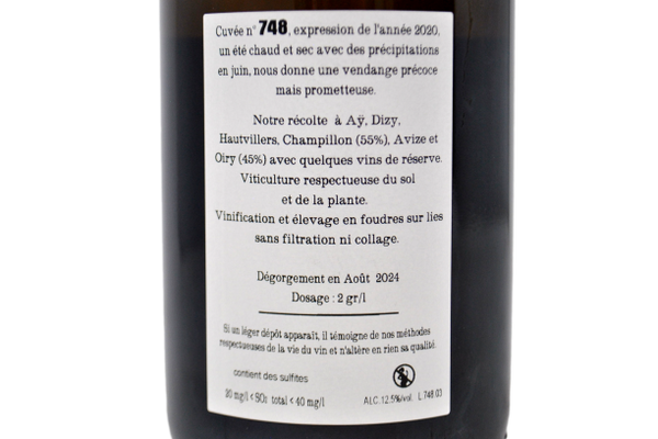 CHAMPAGNE EXTRA BRUT "CUVEE' 748" - JACQUESSON