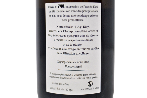 CHAMPAGNE EXTRA BRUT "CUVEE' 748" - JACQUESSON