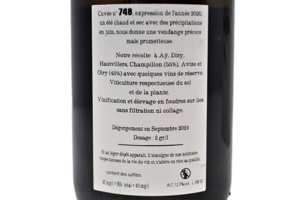 CHAMPAGNE EXTRA BRUT "CUVEE' 748" ASTUCCIATO - JACQUESSON