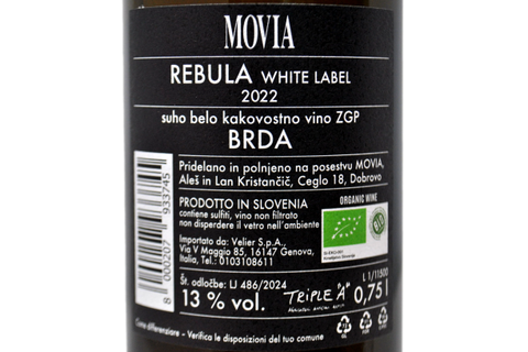 RIBOLLA GIALLA "REBULA" 2022 - MOVIA