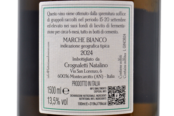 MARCHE BIANCO IGT "DI GINO" 2024 MAGNUM - FATTORIA SAN LORENZO