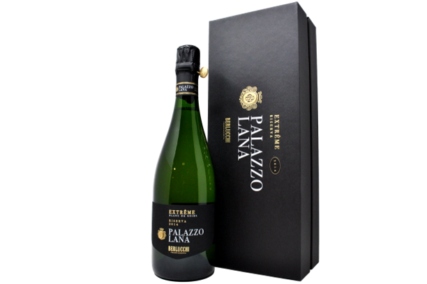 FRANCIACORTA DOCG EXTRA BRUT BLANC DE NOIRS RISERVA "PALAZZO LANA EXTREME" 2014 ASTUCCIATO - BERLUCCHI