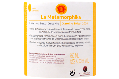 XAREL-LO ORANGE "METAMORPHIKA" 2020 - COSTADOR