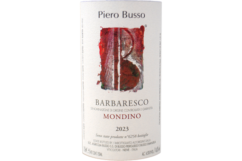 BARBARESCO DOCG "MONDINO" 2023 - PIERO BUSSO