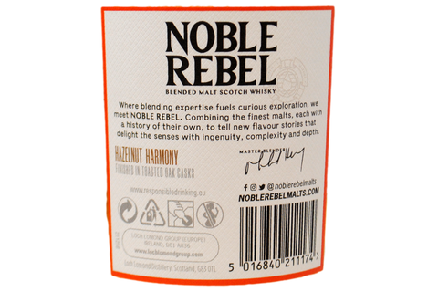 BLENDED MALT SCOTCH WHISKY HAZELNUT HARMONY - NOBLE REBEL