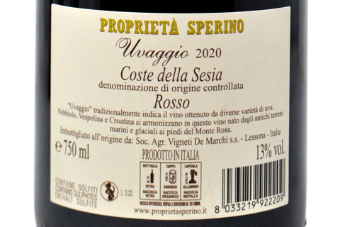 COSTE DELLA SESIA DOC "UVAGGIO" 2020 - SPERINO