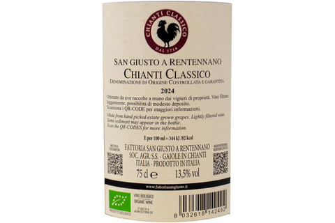 CHIANTI CLASSICO DOCG 2024 - SAN GIUSTO A RENTENNANO
