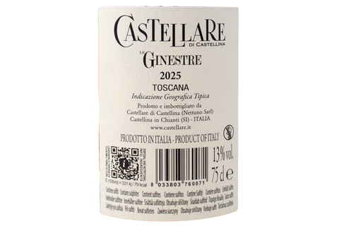 TOSCANA BIANCO IGT "GINESTRE" 2025 - CASTELLARE DI CASTELLINA