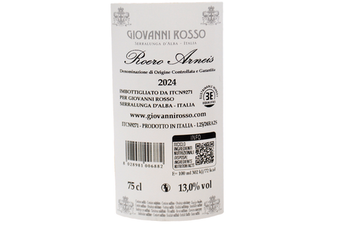 ROERO ARNEIS DOCG 2024 - GIOVANNI ROSSO