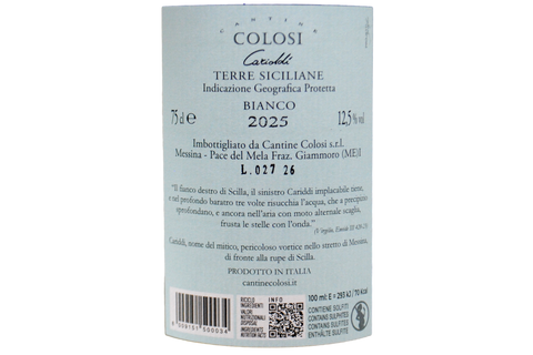 TERRE SICILIANE BIANCO IGP "CARIDDI" 2025 - CANTINE COLOSI