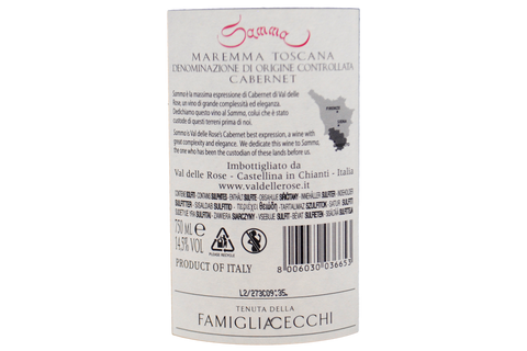MAREMMA TOSCANA CABERNET FRANC DOC "SAMMA" 2019 - VAL DELLE ROSE