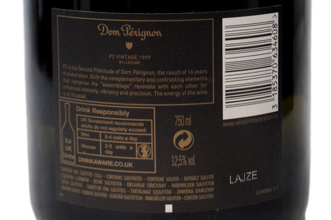 CHAMPAGNE DOM PÉRIGNON "PLÉNITUDE DEUXIEME P2" 1999 ASTUCCIO LUXURY - DOM PÉRIGNON