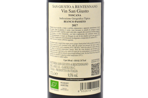 TOSCANA IGT PASSITO "VIN SAN GIUSTO" 2017 - SAN GIUSTO A RENTENNANO