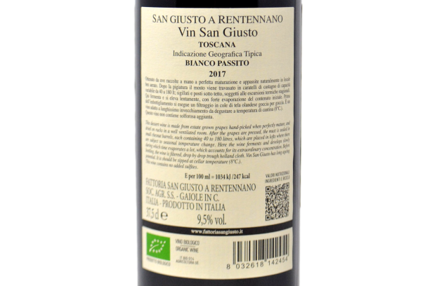 TOSCANA IGT PASSITO "VIN SAN GIUSTO" 2017 - SAN GIUSTO A RENTENNANO