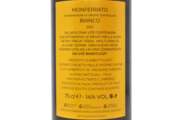 MONFERRATO BIANCO DOC 2022 - ENRICO DRUETTO