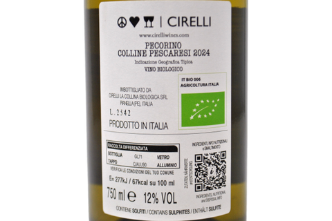 PECORINO COLLINE PESCARESI IGT BIO 2024 - AZIENDA AGRICOLA CIRELLI
