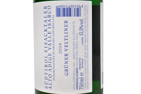 ALTO ADIGE VALLE ISARCO DOC GRÜNER VELTLINER 2024 - PACHER HOF