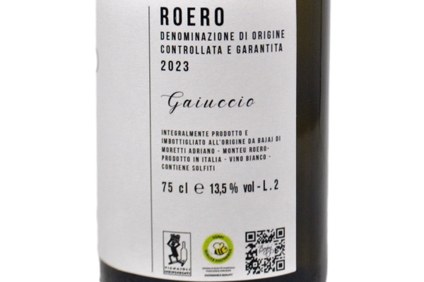 ROERO ARNEIS DOCG "GAIUCCIO" 2023 - BAJAJ