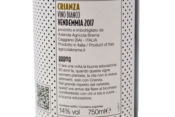 CRIANZA VINO BIANCO 2017 - BRAMA