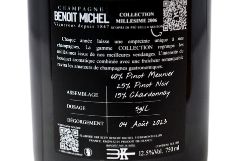 CHAMPAGNE EXTRA BRUT COLLECTION 2006 - BENOIT MICHEL
