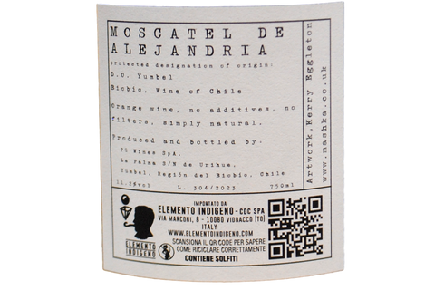 CHILE ORANGE WINES SECANO INTERIOR D.O. YUMBEL MOSCATEL DE ALEJANDRIA 2023 - PU WINES