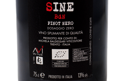METODO CLASSICO DOSAGGIO ZERO "SINE PINOT NERO" - BALDESSARI